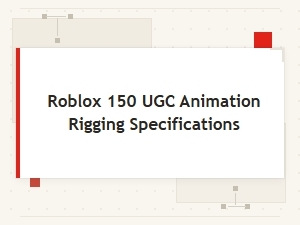 Roblox Ugc Animation Rigging Specifications Explained