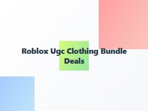 Find Roblox Ugc Clothing Bundle Deals