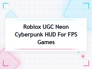 Neon Cyberpunk Roblox Hud for Fps Games